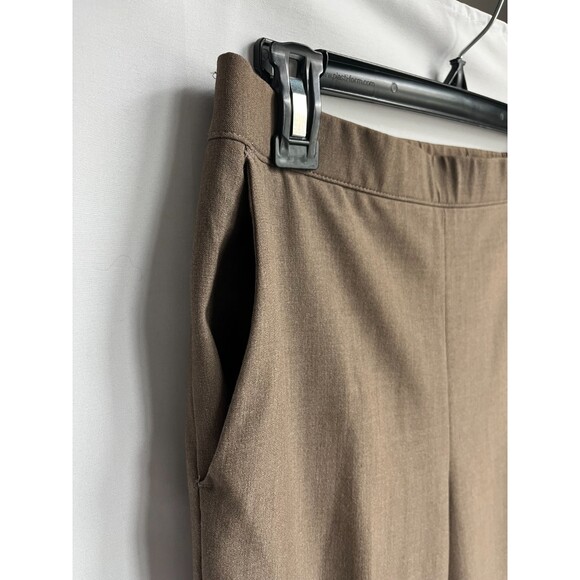 Drapers and Damons Brown Pull On Trousers Pants Size S Bi Stretch Minimalist - Picture 2 of 8